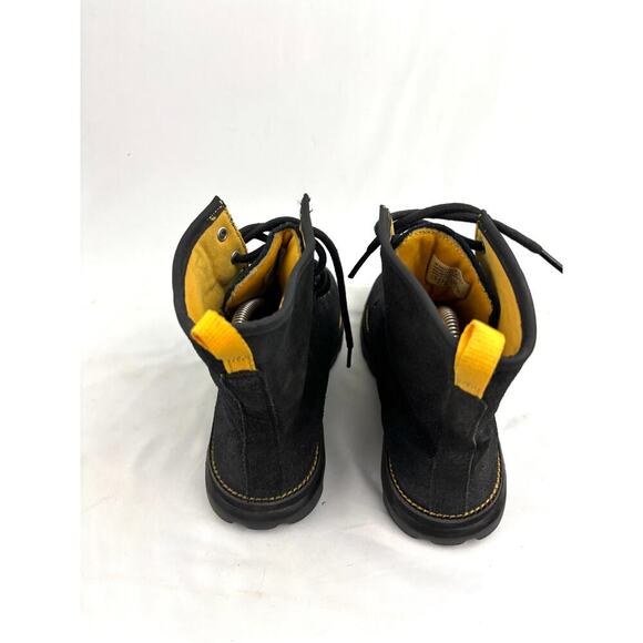 Skechers Black Suede Leather Lace Up Boots 7.5 Women's Ankle On the Go - Picture 3 of 14